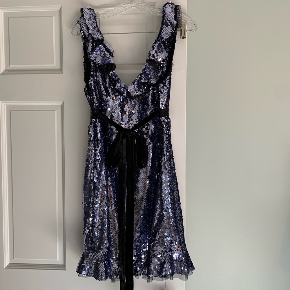 NWT purple sequin Free People dress size 12
